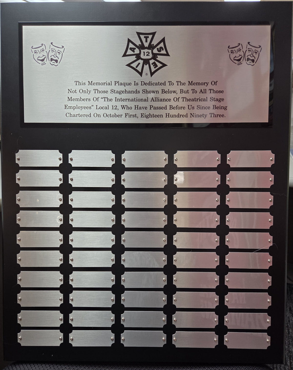 50 PLATE PERPETUAL PLAQUE