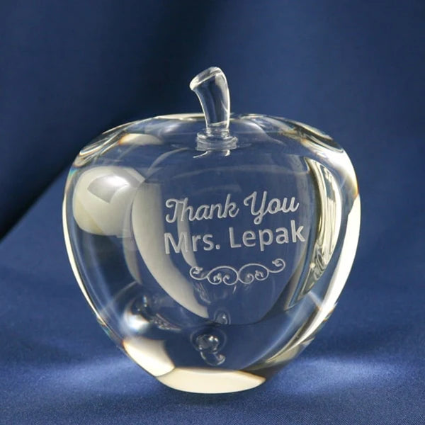 NEW Crystal Apple 3.25"