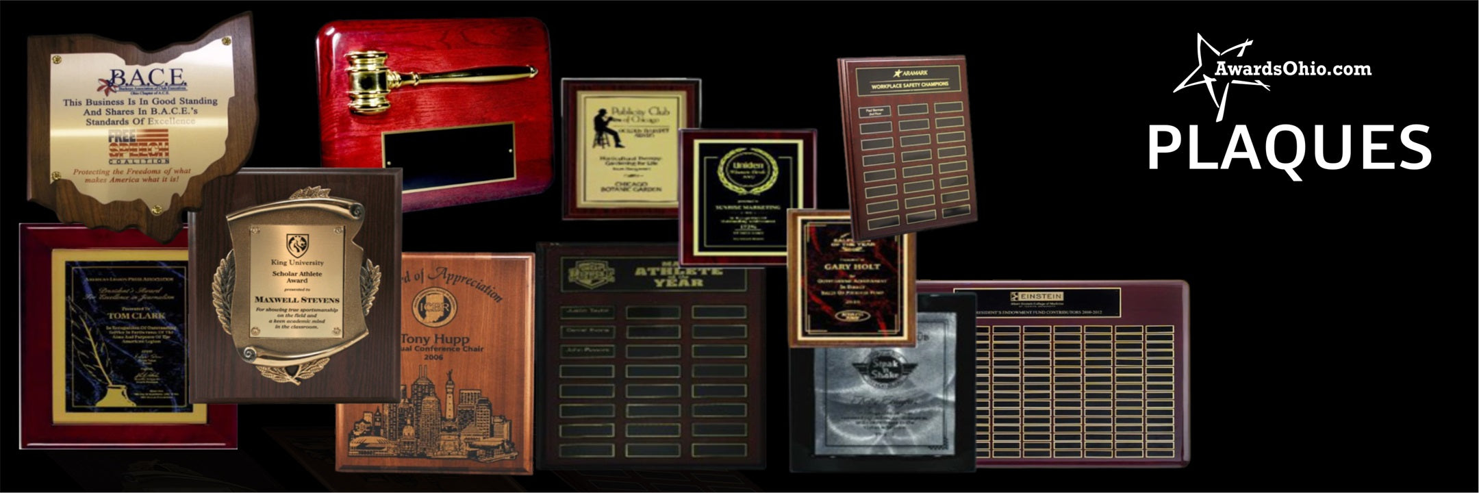 Plaques made in Grove City Ohio