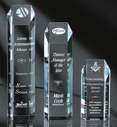 Acrylic Hexagon Tower