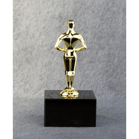 Achiever Trophy - Gold Figure on Marble Base oscar trophy