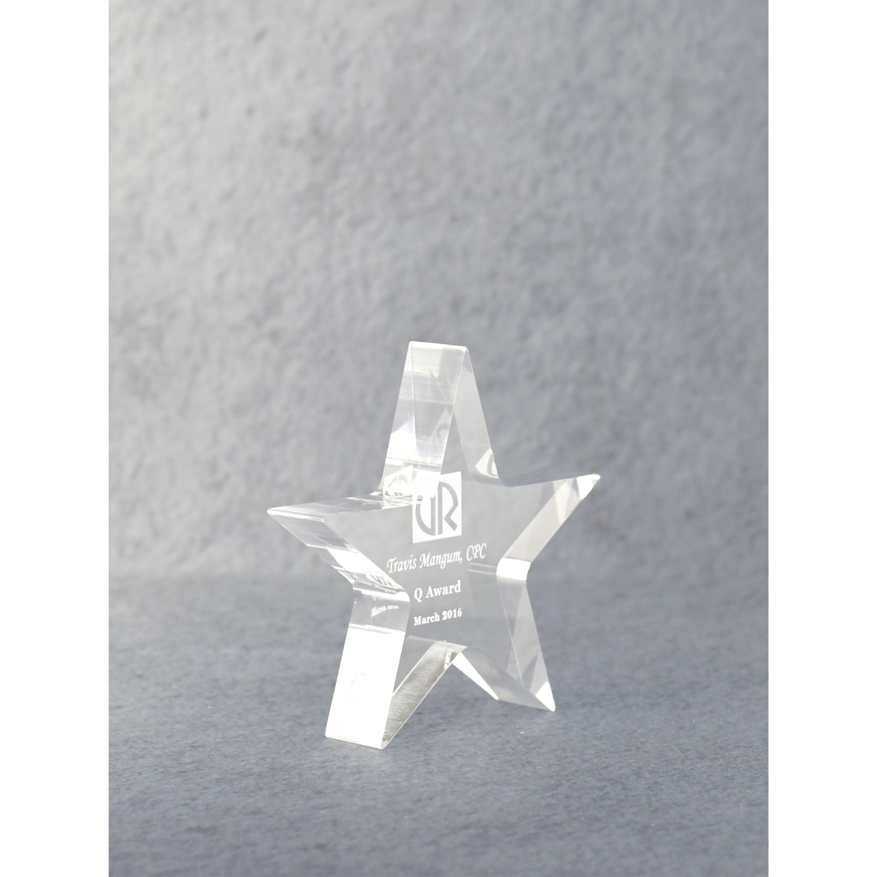 Acrylic Star Performer Paperweight - Columbus and Grove City Ohio