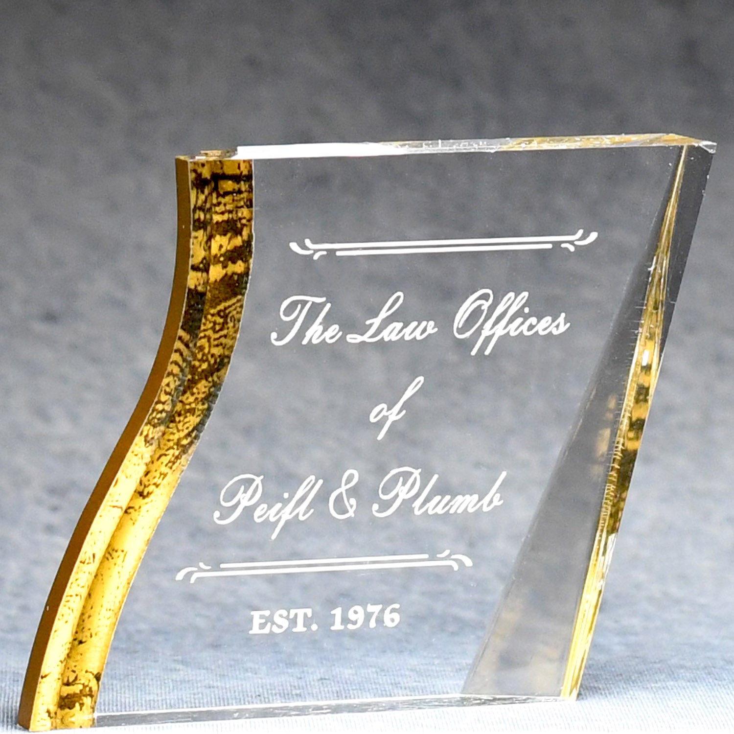 Acrylic Angled Square Paperweight  Ideal award in Upper Arlington