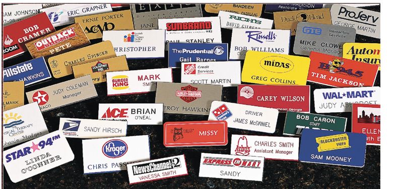 Full Color Printed Name Badges