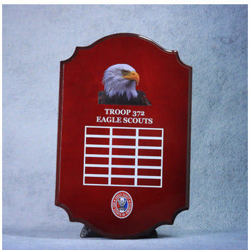 scalloped plaque