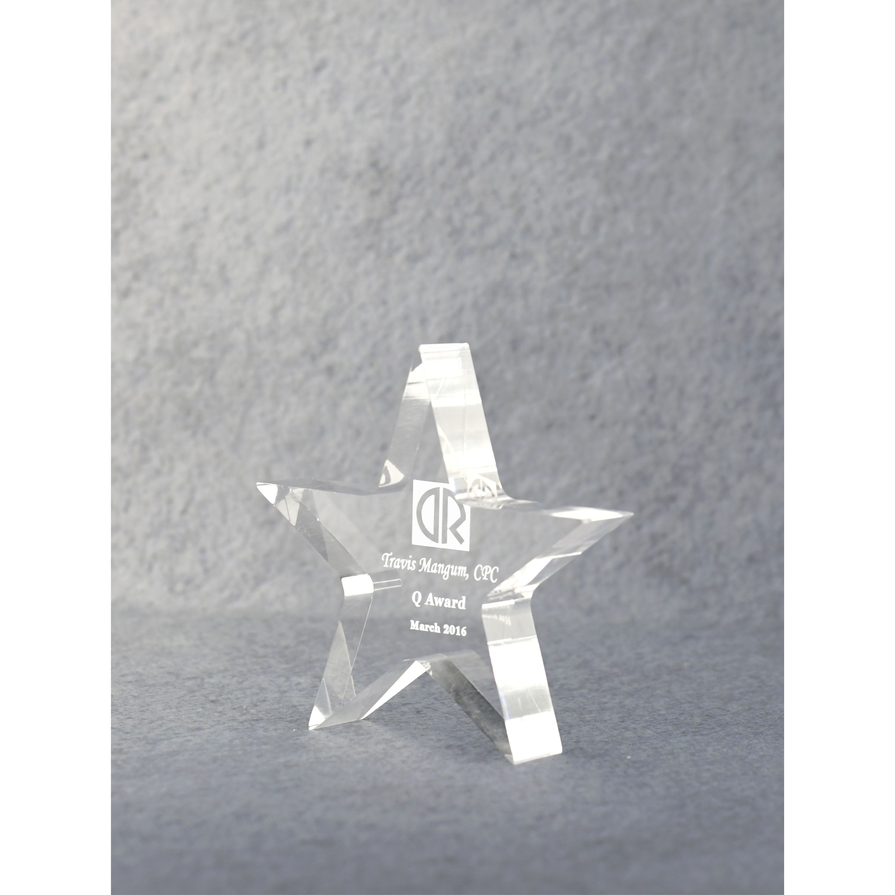 Acrylic Star Performer Paperweight - Columbus and Grove City Ohio